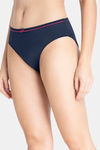 Amante Low Rise Three-Fourth Coverage Bikini Panty - Midnight-Red Obsession — thumbnail 2